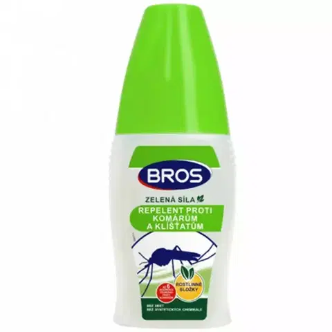 Ochrana proti hmyzu BROS Repelent proti komárom a kliešťom zelená sila 50 ml