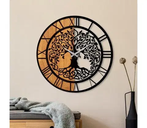 Predlžovacie káble  Nástenné hodiny pr. 56 cm 1xAA drevo/kov 539TNL1164