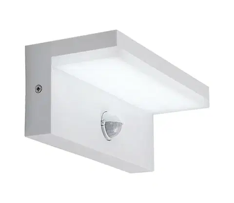 Záhradné lampy Rabalux 77116-LED Von. nás. svietidlo so senzorom ZARAGOZA LED/9W/230V IP54  biela 77116