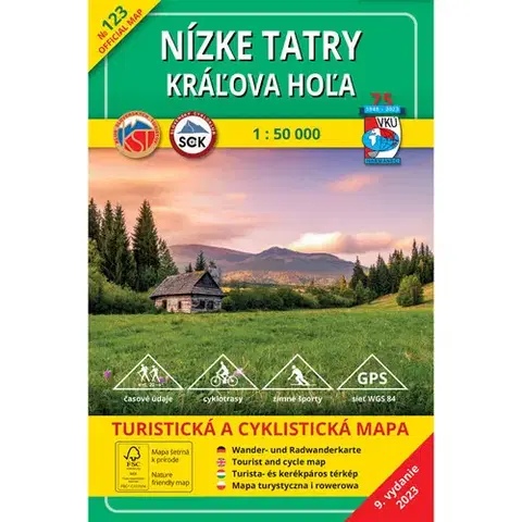 Turistika, skaly TM 123 Nízke Tatry - Kráľova hoľa 1: 50 000, 2023