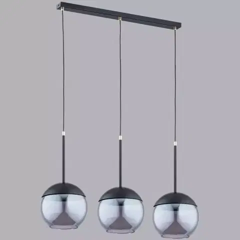 Lampy do obývačky Luster Volda Black 62158 LW3