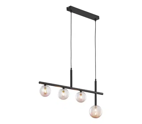Svietidlá Jupiter 1905 - Luster na lane NEPTUN 4xG9/14W/230V čierna 1905