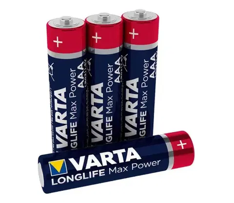 Predlžovacie káble Varta 4703101404 - 4 ks Alkalická batéria LONGLIFE AAA 1,5V 4703101404