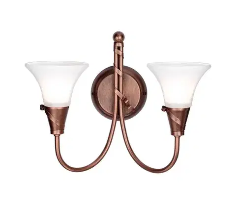 Svietidlá Elstead EM2-COPPER - Nástenné svietidlo EMILY 2xE14/40W/230V EM2-COPPER