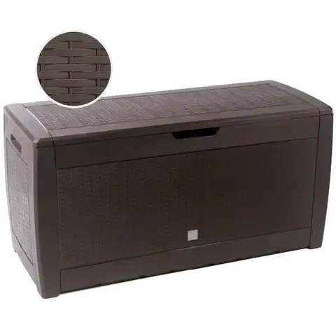 Záhradné boxy Úložný box Rato hnedá 116,5x49x61cm
