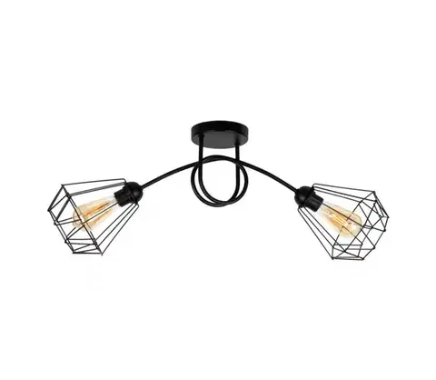 Svietidlá HEXE Prisadený luster DIAMENT 2xE27/60W/230V 0055