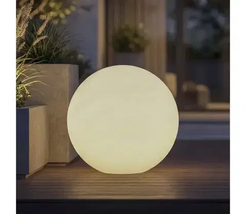 Záhradné lampy  45930 - Vonkajšie svietidlo STONO 1xE27/15W/230V, Ø 20 cm, IP65, biele 45930