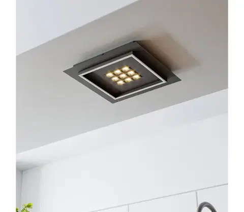 Svietidlá Eglo 901192 - LED Stmievateľné stropné svietidlo BALAZOTE LED/21,4W/230V čierna +DO 901192