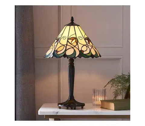 Lampy Endon 64195 - Stolová lampa Tiffany JAMELIA 1xE27/60W/230V priemer 31 cm 64195