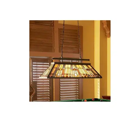 Svietidlá Elstead QZ-INGLENOOK-ISLE - Závesný luster na reťazi Tiffany INGLENOOK 3xE27/100W/230V QZ-INGLENOOK-ISLE