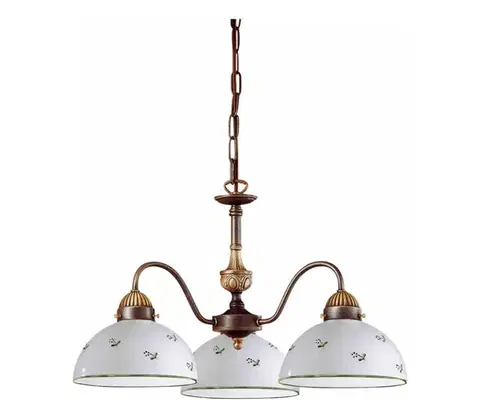 Svietidlá Kolarz 731.83.20 - Luster na reťazi NONNA 3xE27/75W/230V zelená 731.83.20