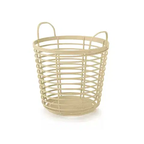 Úložné boxy NABBI IKPIR380 plastový univerzálny kôš s úchytkami 38 cm béžová