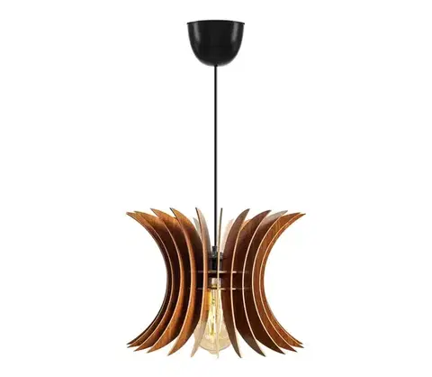 Svietidlá  Luster na lanku 1xE27/60W/230V hnedá pr. 20 cm 390FLH1549