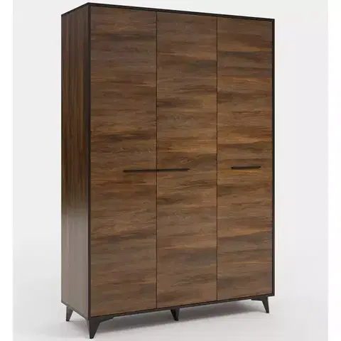 Šatníkové skrine Skriňa Frida II S3D shirin walnut