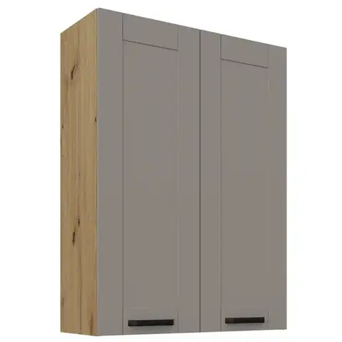 Kuchynské skrinky visiace Skrinka do kuchyne Luna claygrey/artisan 80G-108 2F