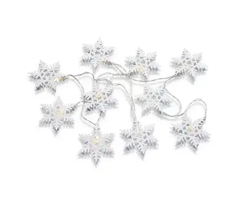 Vianočné dekorácie Markslöjd 703747 - LED reťaz PRINCE 10xLED/3xAA 2,15m teplá biela 703747