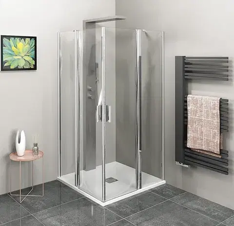 Sprchovacie kúty POLYSAN ZOOM LINE štvorcová sprchová zástena 900x900mm, číre sklo ZL5415 Polysan