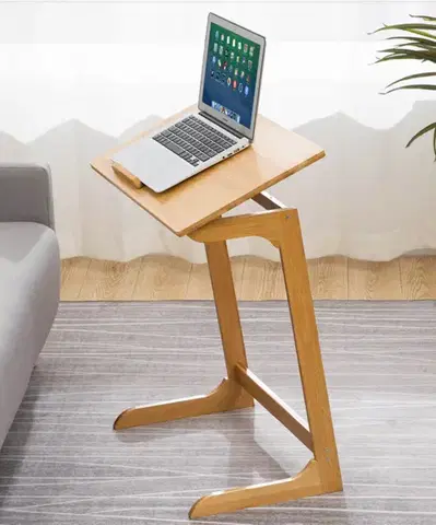 Písacie stoly TONNY naklápací stolík na notebook, bambus