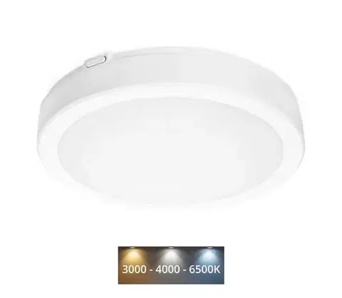 Svietidlá  LED Kúpeľňové stropné svietidlo NAIROS LED/18W/230V 3000/4000/6500K IP65 biela KFN218WBI