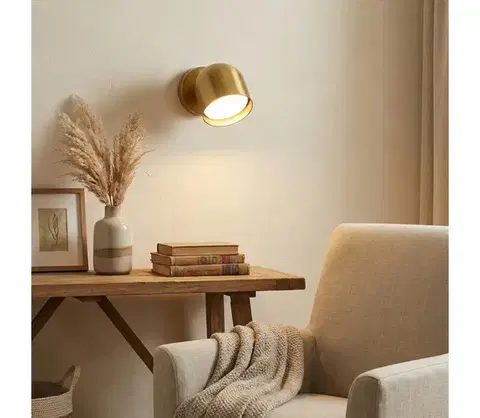 Svietidlá Ideal Lux - LED Nástenné bodové svietidlo DODO 1xGX53/9W/230V mosadz 314129