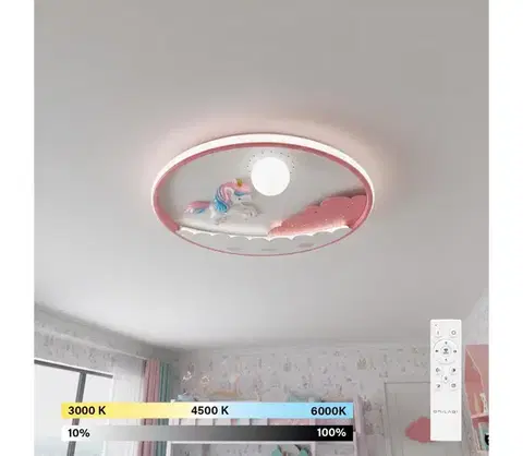 Svietidlá BRILAGI -LED Stmievateľné detské stropné svietidlo UNICORN LED/68W/230V 3000-6000K+DO BR1395-1