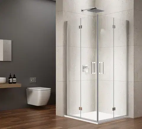Sprchové dvere GELCO - LORO obdĺžniková sprchová zástena 800x700, rohový vstup GN4780-02