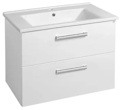 Kúpeľňový nábytok Aqualine Vega - Umývadlová skrinka 72x57,6x43,8 cm, 2 x zásuvka,biela