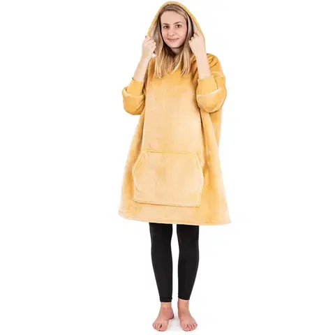 Doplnky do spálne 4Home Baránková mikina mikroplyš Beige, uni M - dámske