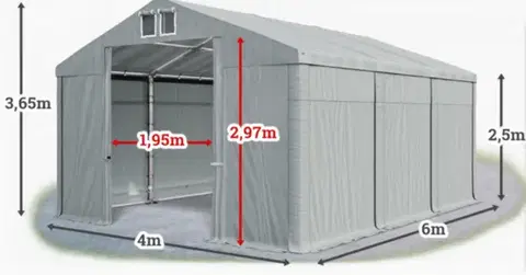 Skladové stany Skladový stan 4x6m PROFI