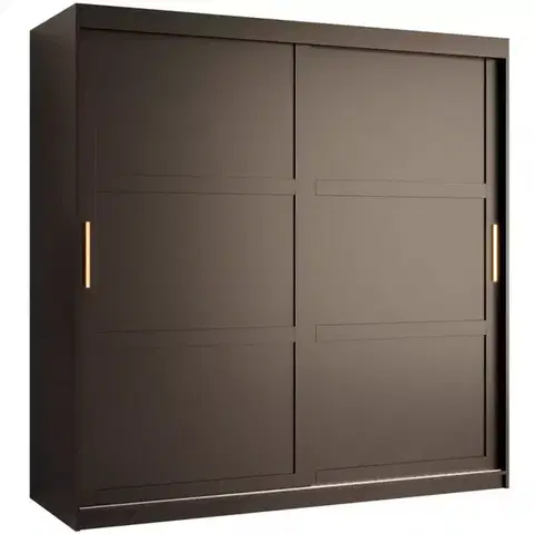 Šatníkové skrine Skriňa Amiro 1 180 čierny/čierny