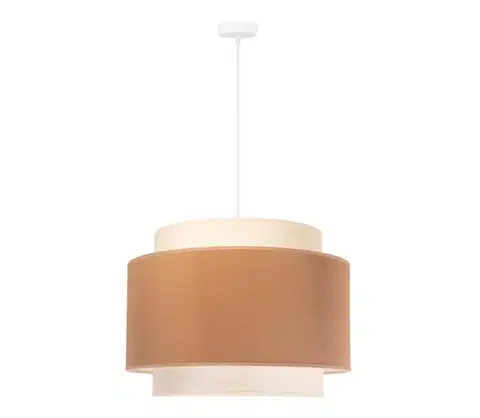 Svietidlá  - Luster na lanku SOHO 1xE27/40W/230V pr. 40 cm béžová/krémová 81129