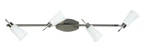 Stropná svetla Stropné svietidlo 4xG9 73cm KROTON pásik matný nikel