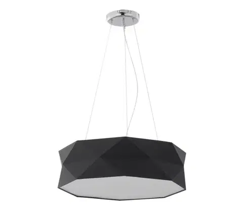Svietidlá  Luster na lanku KANTOOR 1xE27/15W/230V čierna 3312