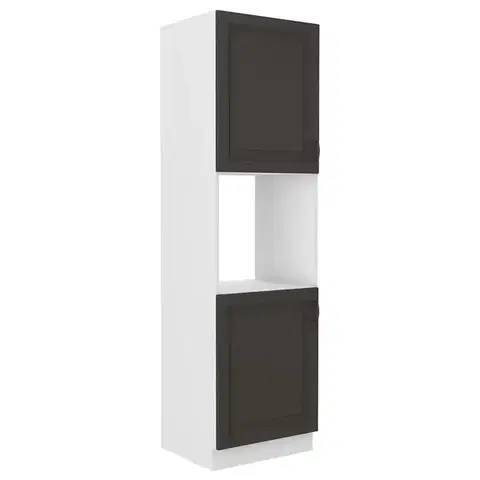 Kuchynské skrinky stojace Kuchynská skrinka STILO grafit mat/biela 60dp-210 2f