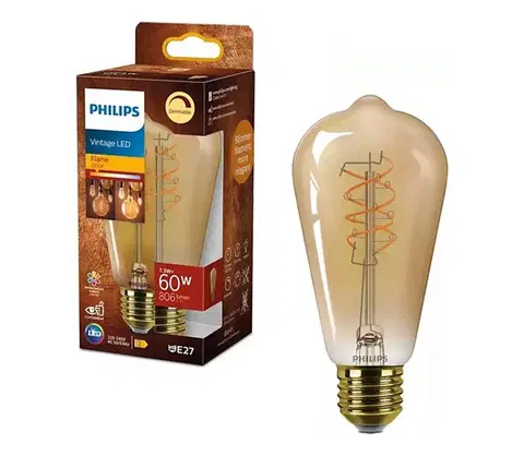 Žiarovky LED stmievateľná žiarovka VINTAGE Philips ST64 E27/7,3W/230V 2200K CRI 90 872110304913100