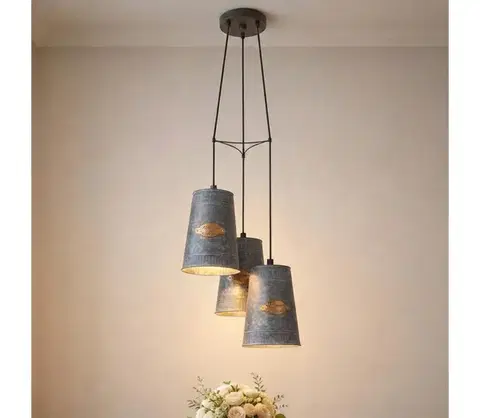 Svietidlá Eglo 43108 - Luster na lanku HONEYBOURNE 3xE27/60W/230V 43108