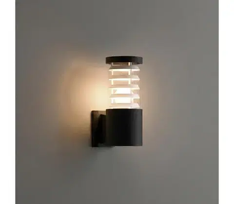 Svietidlá Ideal Lux - Vonkajšie nástenné svietidlo 1xE27/60W/230V čierna