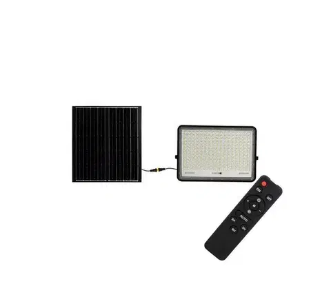 LED osvetlenie  LED Vonkajší solárny reflektor LED/30W/3,2V 4000K čierna + DO 7830