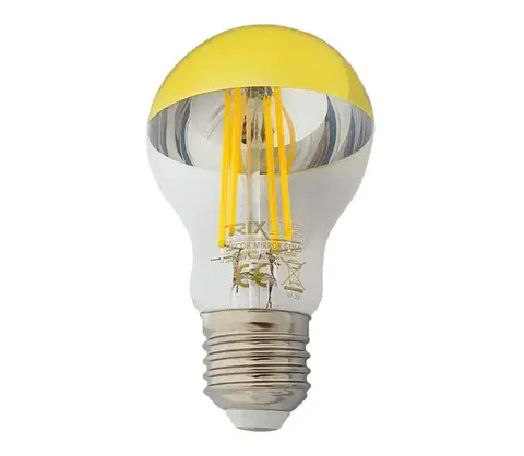 Žiarovky  LED Žiarovka so zrkadlovým vrchlíkom DECOR MIRROR A60 E27/8W/230V 4200K zlatá 80000679