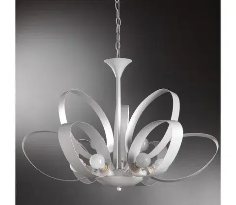 Svietidlá ONLI - Luster na reťazi SERENA 9xE14/6W/230V biela 4735/9