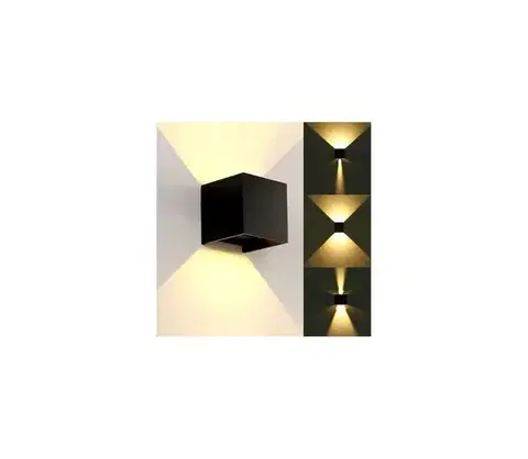 Svietidlá  LED Vonkajšie nástenné svietidlo KREON 2xLED/3W/230V IP54 4000K antracit SKU013635