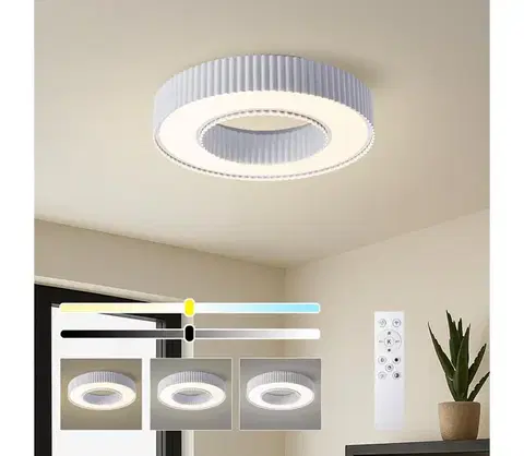 Svietidlá BRILAGI - stmievateľné stropné svietidlo LUMIX LED/48 W/230 V 3000–6000 K biela, priemer 50 cm + diaľkové ovládanie BRI859