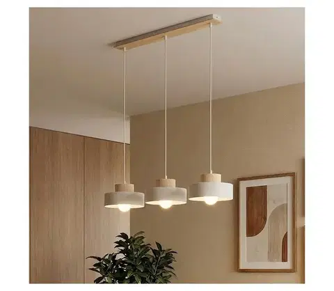 Svietidlá EMIBIG Luster na lanku KIVI 3xE27/15W/230V biela 1669/3