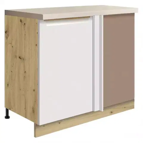 Kuchynské skrinky stojace Skrinka do kuchyne Glamour 24d L White Polička