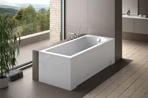 Vane BESCO - Obdĺžniková vaňa SHEA - Nožičky k vani - Bez nožičiek, Rozmer vane - 160 × 70 cm VANSHEA160