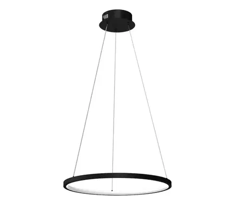 Svietidlá  LED Luster na lanku HOOP LED/27W/230V pr. 50 cm 4000K čierna ML1541
