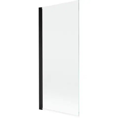 Sprchové dvere MEXEN - MIST vaňová zástena 80x150 cm 6mm 1-s, čierna, číra 8A9-080-001-70-00