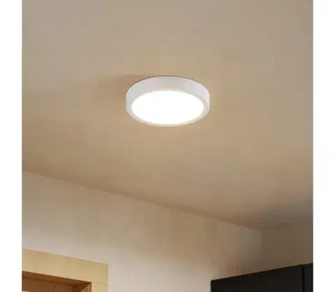 Svietidlá Eglo 901307-LED Stropné svietidlo FUEVA LED/11,5W/230V 2700/4000/6500K pr.21,1cm biela 901307