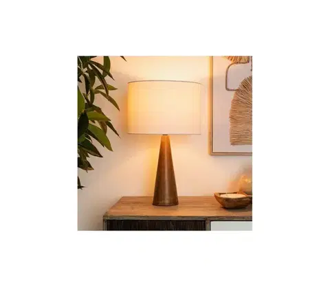 Lampy Atmosphera - Stolná lampa AINA 1xE27/25W/230V borovica 178943