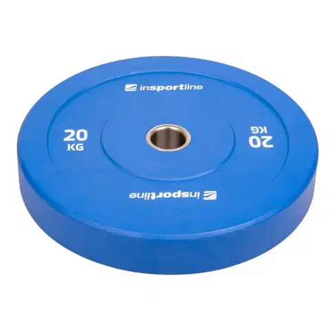 Závažia k činkám Gumový kotúč inSPORTline Bumper Plate Go 20 kg 50 mm